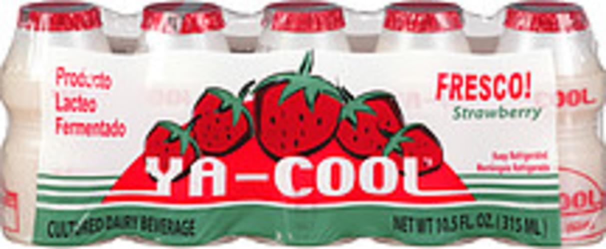 Yacool Strawberry Cultured Dairy Beverage 5, Nutrition Information
