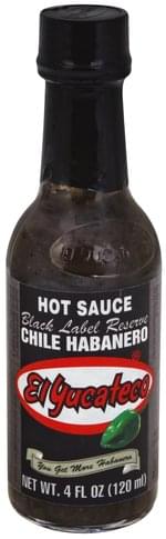 El Yucateco Black Chile Habanero Hot Sauce 4 Oz Nutrition Information Innit