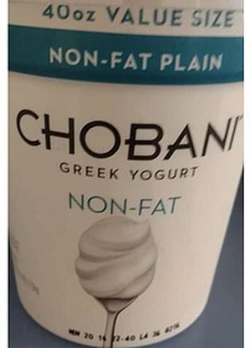 Chobani Plain Non-Fat Greek Yogurt - 227 g