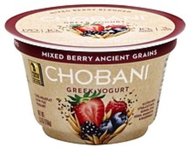 Chobani Greek, LowFat, Mixed Berry Ancient Grains Yogurt 5.3 oz