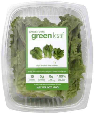 Garden Cuts Green Leaf Lettuce 6 Oz Nutrition Information Innit