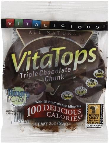 Vitalicious Triple Chocolate Chunk VitaTops - 2 oz