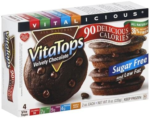 Vitalicious Velvety Chocolate VitaTops - 4 ea