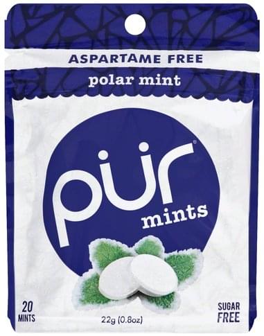 Pur Sugar Free, Polar Mint Mints - 20 ea