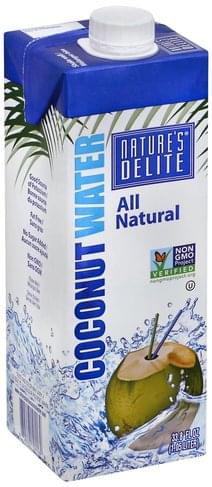 Natures Delite Coconut Water - 33.8 oz