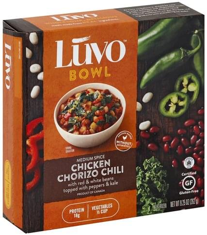 Luvo Medium Spice Chicken Chorizo Chili - 9.25 oz