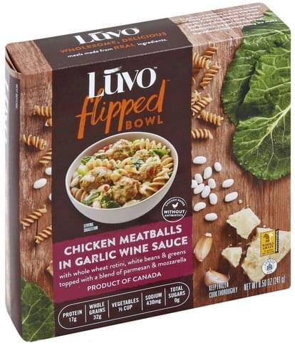 Luvo in Garlic Wine Sauce Chicken Meatballs - 8.5 oz