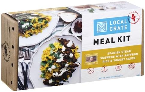 Local Crate Spanish Steak Skewers with Saffron Rice & Yogurt Sauce Meal Kit - 25 oz