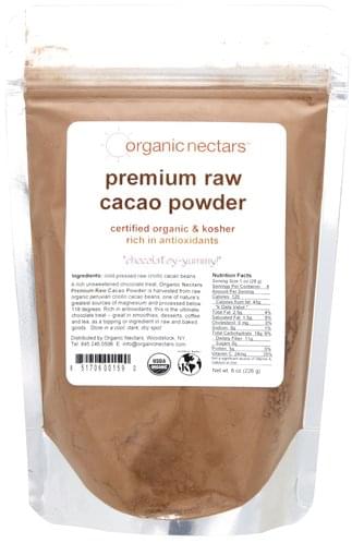 Organic Nectars Premium Raw Cacao Powder - 8 oz