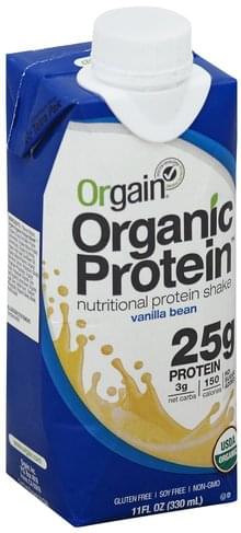 Orgain Nutritional, Vanilla Bean Protein Shake - 11 oz