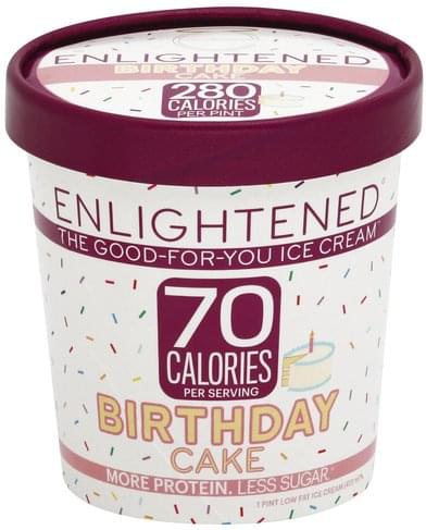 Enlightened Low Fat, Birthday Cake Ice Cream - 1 pt ...