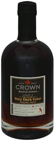 Crown Maple Very Dark Color Maple Syrup - 25 oz