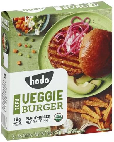 Hodo Tofu Veggie Burger - 2 ea