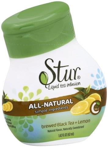 Stur Brewed Black Tea + Lemon Liquid Water Enhancer - 1.42 oz