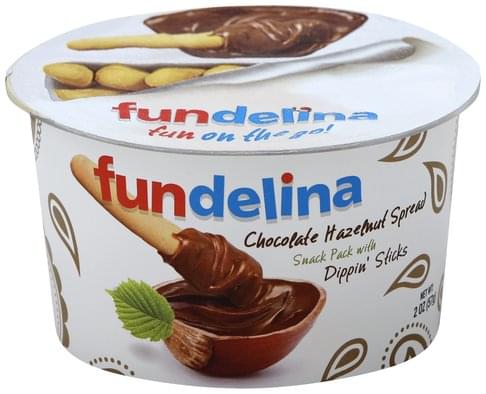 Fundelina Chocolate Hazelnut Spread Snack Pack - 2 oz, Nutrition ...