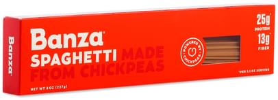 Banza Spaghetti Chickpeas Pasta Banza Spaghetti Made from ...