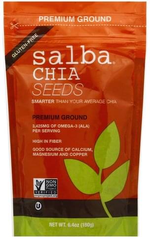 Salba Salba, Premium Ground Chia Seeds - 6.4 oz