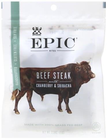 Epic Beef, with Cranberry & Sriracha Steak Bites - 2.5 oz