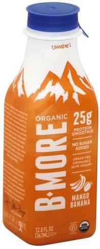 B More Organic Skyr, Mango Banana Protein Smoothie - 12.8 oz