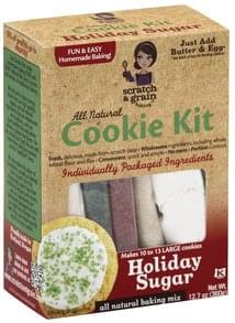 Scratch & Grain Baking Holiday Sugar Cookie Kit - 1 ea, Nutrition ...