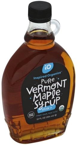 Inspired Organics Pure, Vermont Maple Syrup - 12 oz