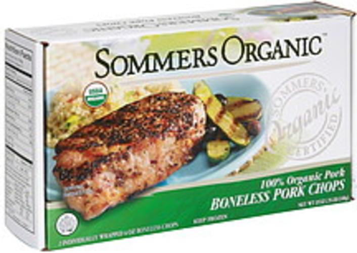 Sommers Organic 100% Organic Pork Boneless Pork Chops - 2 ea