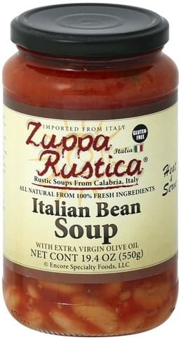 Zuppa Rustica with Extra Virgin Olive Oil Italian Bean Soup - 19.4 oz