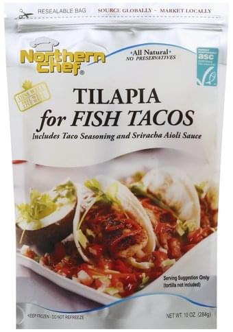 Northern Chef For Fish Tacos Tilapia 10 Oz Nutrition Information Innit