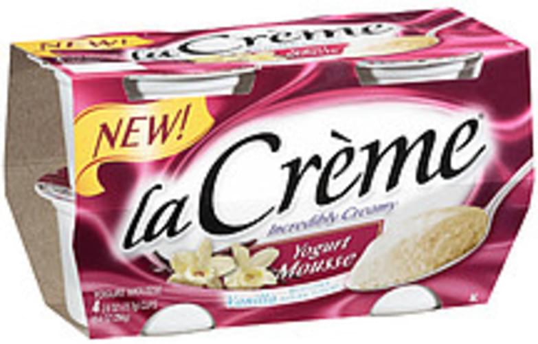 La Creme Vanilla Yogurt Mousse 10.4 oz, Nutrition Information Innit
