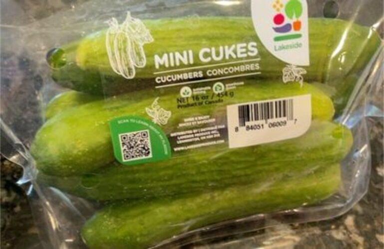 Lakeside Mini Cucumbers 80 G Nutrition Information Innit