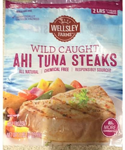 Wellsley Farms Wild Caught Ahi Tuna Steak - 113 g