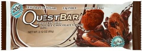Quest Bar Double Chocolate Chunk Flavor Protein Bar - 2.12 oz