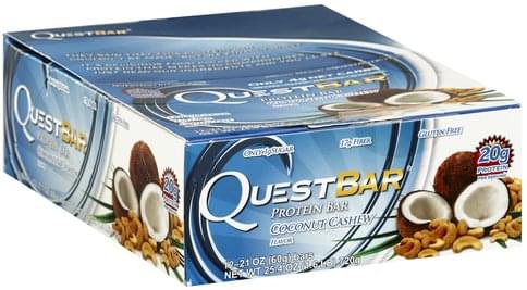 Quest Bar Coconut Cashew Flavor Protein Bar - 12 ea