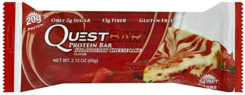 Quest Bar Strawberry Cheesecake Flavor Protein Bar - 2.12 oz