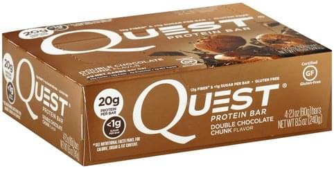 Quest Double Chocolate Chunk Flavor Protein Bar - 4 ea