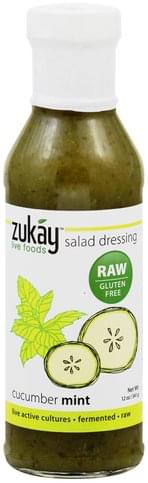 Zukay Cucumber Mint Salad Dressing - 12 oz