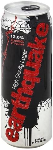 Earthquake High Gravity Lager - 24 oz, Nutrition Information | Innit