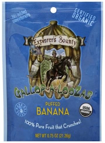 Explorers Bounty Puffed Banana - 0.75 oz