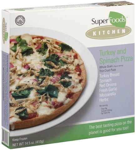 Super Foods Rx Turkey and Spinach Pizza - 14.5 oz