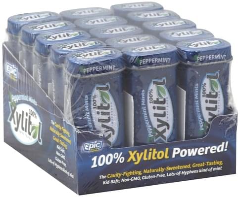 Xylitol Peppermint Mints - 15 ea