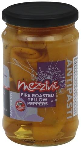 Mezzini Fire Roasted Yellow Peppers - 10.4 oz