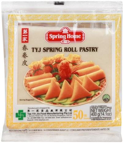 Spring Home Spring Roll, Sheets Pastry - 50 ea