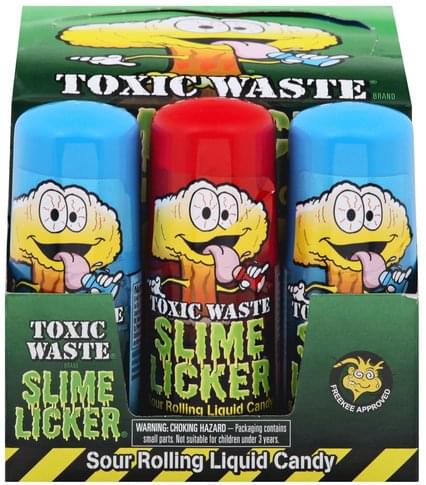 Toxic Waste Slime Licker Rollerball Lip Gloss, Strawberry and Blue Razz, 2  Count