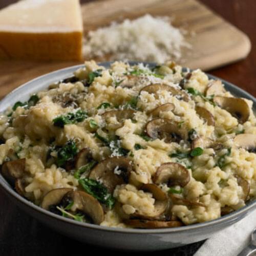 Mushroom and Spinach Risotto Central Market Really Into Food