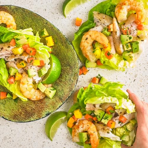 Tropical Seafood Tacos with Fruit Salsa and Macadamia Nuts | Central ...