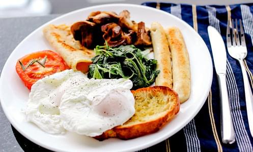 Spinach Breakfast Platter
