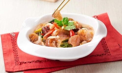 Treasure Sea Cucumber with Vegetables in Plum Sauce
