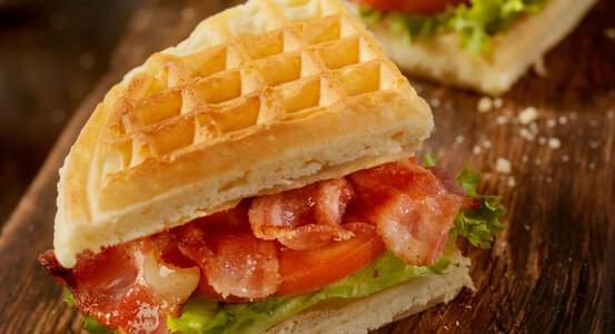 BLT Waffle Sandwich