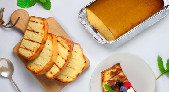 Grilled Pound Cake French Toast with Smoked Maple Syrup