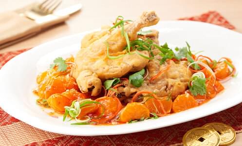 Crispy Duck Leg with Mandarin Orange